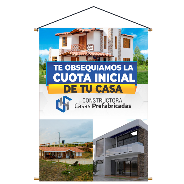 1 PENDÓN CON TUBO - PUNTO LÁSER - BUCARAMANGA